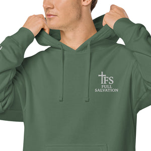 FS Christian Pigment-Dyed Hoodie Alpine Green - Full Salvation Apparel