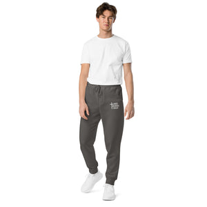 SDH Christian Pigment-Dyed Sweatpants Black Front - Full Salvation Apparel
